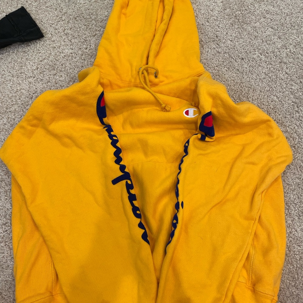 Yellow Champion Hoodie